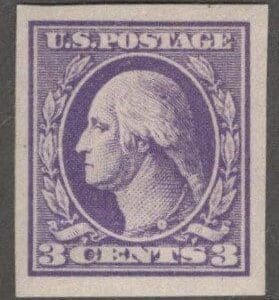 Scott# 535 "WASHINGTON" MNH OFFSET IMPERF, VERY NICELY CENTERED