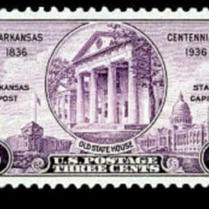 Scott# 782 "ARKANSAS CENTENNIAL" MNH SINGLE, NICELY CENTERED