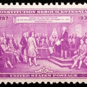 Scott# 798 "ADOPTION of the US CONSTITUTION" MNH, NICELY CENTERED
