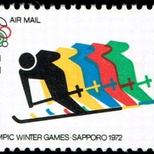 Scott# C85 "WINTER OLYMPICS" MNH SINGLE, NICELY CENTERED