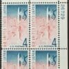 Scott# 1158 "JAPAN TREATY" MNH PLATE BLOCK (4) NICELY CENTERED