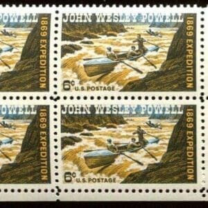 Scott# 1374 "JOHN WESLEY POWELL" MNH ZIP BLOCK (4) NICELY CENTERED