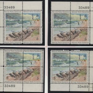 Scott# 1448-51 "CAPE HATTERAS" MNH MATCHED PLATE BLOCK (4) SET P#33489