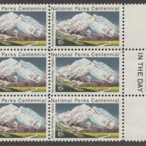 Scott# 1454 "MOUNT McKINLEY" MAIL EARLY BLOCK (6) MNH, NICELY CENTERED