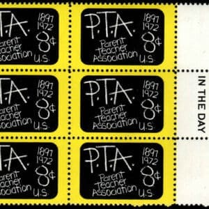 Scott# 1463 "PARENT TEACHER ASSOCIATION" MAIL EARLY BLOCK (6) MNH