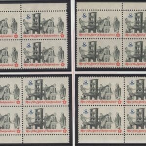 Scott# 1476 "PRINTING PAMPHLETS" MNH MATCHED PLATE BLOCK (4) SET P# 34046