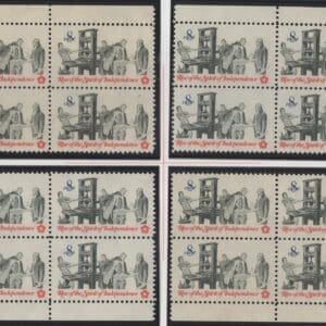 Scott# 1476 "PRINTING PAMPHLETS" MNH MATCHED PLATE BLOCK (4) SET P# 34048