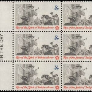 Scott# 1477 "POSTING a BROADSIDE" MNH MAIL EARLY BLOCK (6)