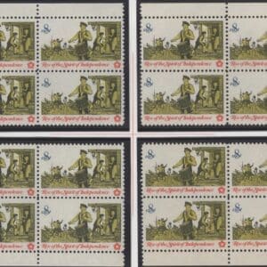 Scott# 1479 "DRUMMER" MNH PLATE BLOCK SET (4) P# 34288