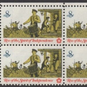 Scott# 1479 "DRUMMER" MNH ZIP BLOCK (4) NICELY CENTERED