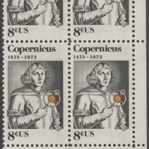 Scott# 1488 "COPERNICUS-POLISH ASTRONOMER" ZIP BLOCK (4) MNH