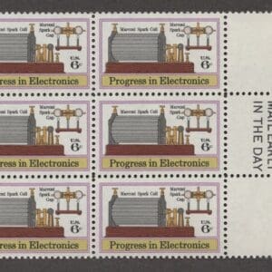 Scott# 1500 "PROGRESS IN ELECTRONICS" MNH MAIL EARLY BLOCK (6)