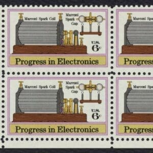 Scott# 1500 "PROGRESS IN ELECTRONICS" MNH ZIP BLOCK (4)