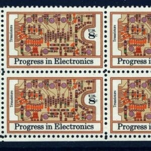 Scott# 1501 "PROGRESS IN ELECTRONICS" MNH ZIP BLOCK (4)
