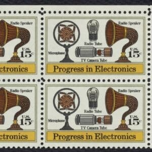 Scott# 1502 "PROGRESS IN ELECTRONICS" MNH ZIP BLOCK (4)