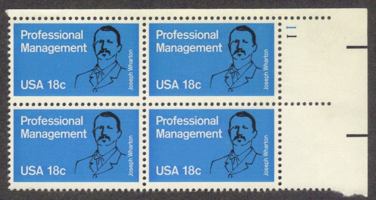 Scott# 1920 "PROFESSIONAL MANAGEMENT" PLATE BLOCK (4) MNH