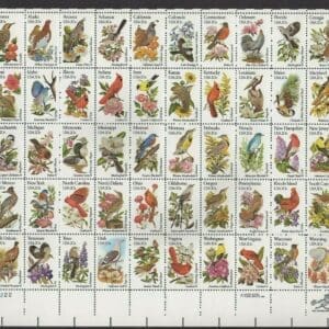 Scott# 1953-2002 "STATE BIRDS & FLOWERS" FULL INTACT SHEET (50) MNH
