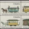 Scott# 2059-62 "STREET CARS" MNH SE-TENANT ZIP BLOCK (4)