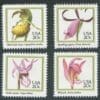 Scott# 2076-79 "ORCHIDS" SE-TENANT SINGLES SET (4) MNH, NICELY CENTERED