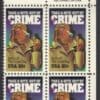 Scott# 2102 "CRIME PREVENTION" MNH ZIP BLOCK (4) NICELY CENTERED