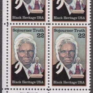 Scott# 2203 "SOJOURNER TRUTH - HUMAN RIGHTS" ZIP BLOCK (4) MNH