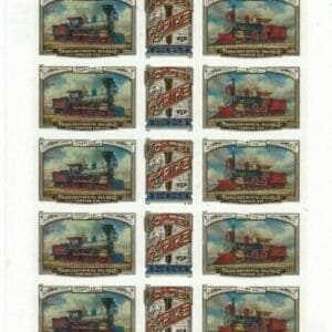 Scott# 5378-80 TRANSCONTINENTAL RAILROAD S/A SHEET (18) MNH