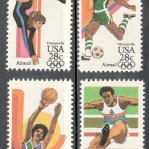 Scott# C101-104 "SUMMER OLYMPICS" MNH SE-TENANT SINGLES SET (4)