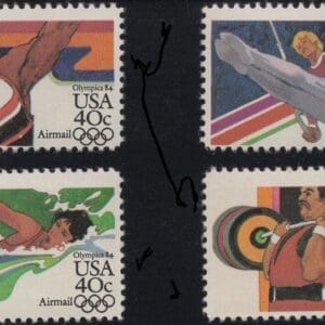 Scott# C105-108 "SUMMER OLYMPICS" MNH SE-TENANT SINGLES SET (4)