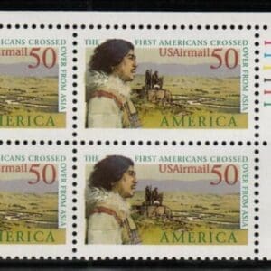 Scott# C131 "BERING LAND BRIDGE" PLATE BLOCK, MNH