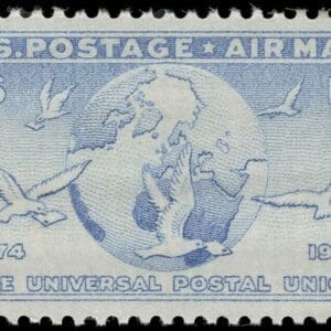 Scott# C43 "GLOBE & DOVES" MNH SINGLE, NICELY CENTERED