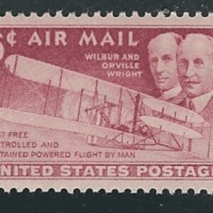 Scott# C45 "WRIGHT BROTHERS" MNH SINGLE, NICELY CENTERED