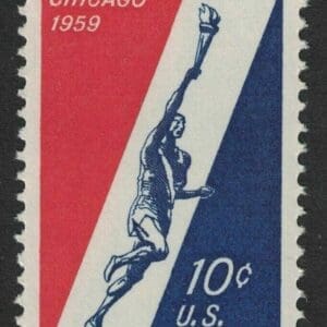 Scott# C56 "PAN AM GAMES" MNH SINGLE, NICELY CENTERED