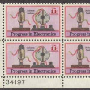 Scott# C86 "ELECTRONICS IN PROGRESS" PLATE BLOCK (4) MINT