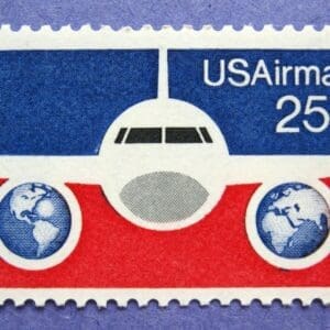 Scott# C89 "PLANE, GLOBES & FLAG" MNH SINGLE, NICELY CENTERED