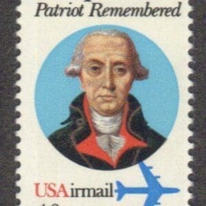 Scott# C98 "PHILIP MAZZEI- PATRIOT" MNH, NICELY CENTERED