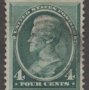 Scott# 211 "JACKSON" USED, LITELY CANCELLED, NICELY CENTERED
