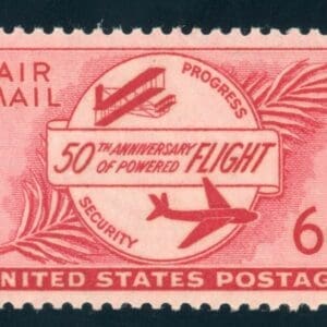 Scott# C47 "AVIATION PROGRESS" MNH SINGLE, NICELY CENTERED