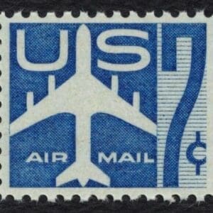 Scott# C51 "BLUE JET" MNH AIRMAIL SINGLE, NICELY CENTERED