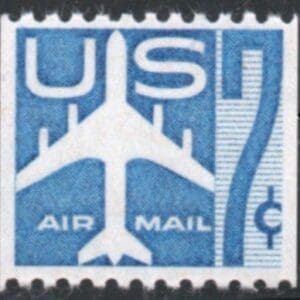 Scott# C52 "BLUE JET" MNH AIRMAIL COIL SINGLE, NICELY CENTERED