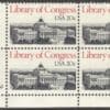 Scott# 2004 "LIBRARY of CONGRESS" PLATE BLOCK (4) MNH