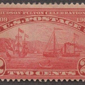 Scott# 372 "HUDSON FULTON CELEBRATION" MINT, NICELY CENTERED
