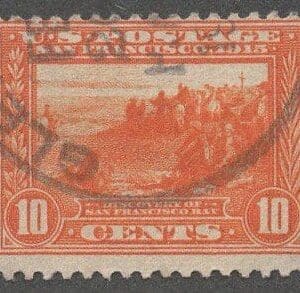 Scott# 400A "PANAMA CANAL" PANAMA PACIFIC, GLENDALE CA DOUBLE OVAL