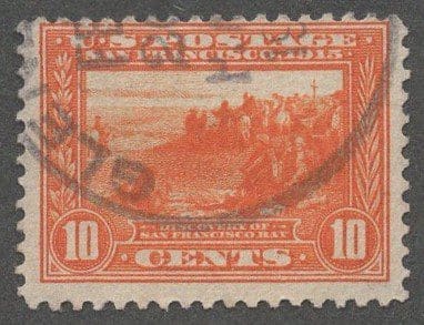 Scott# 400A "PANAMA CANAL" PANAMA PACIFIC, GLENDALE CA DOUBLE OVAL