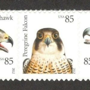 Scott# 4608-12 "BIRDS OF PREY" ATTACHED STRIP (5) MNH NICELY CENTERED