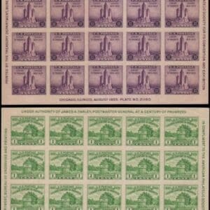 Scott#s 730 & 731 FARLEY SOUVENIR SHEETS, MNH, NICELY CENTERED