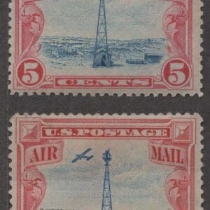 Scott# C11 "BEACON on the ROCKY MOUNTAINS" HIGH & LOW PLANES, MNH