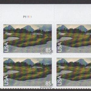 Scott# C149 "GLACIER NATIONAL PARK" MNH PLATE BLOCK (4) NICELY CENTERED