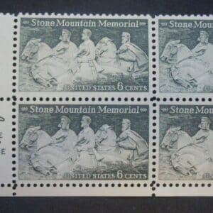 Scott# 1408 "STONE MOUNTAIN MEMORIAL" ZIP BLOCK (4) NICELY CENTERED
