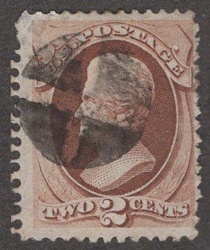 Scott# 146 "JACKSON" BANKNOTE, WITH FANCY CIRCULAR WEDGE CANCEL