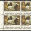 Scott# 2052 "SIGNING OF THE TREATY OF PARIS" PLATE BLOCK (4) MINT